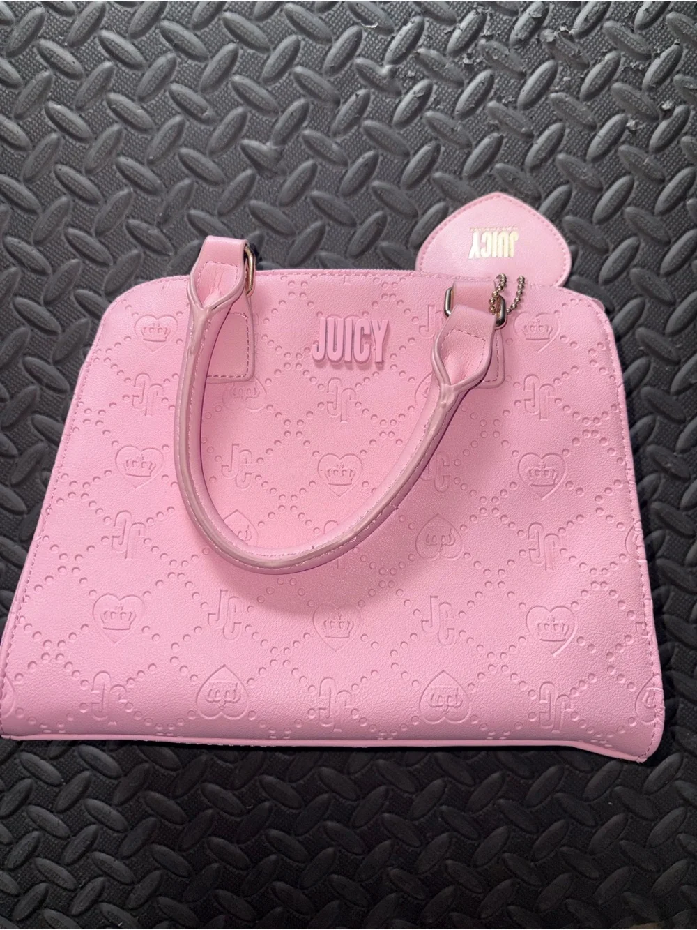 Juicy Couture Pink Embossed Satchel Bag